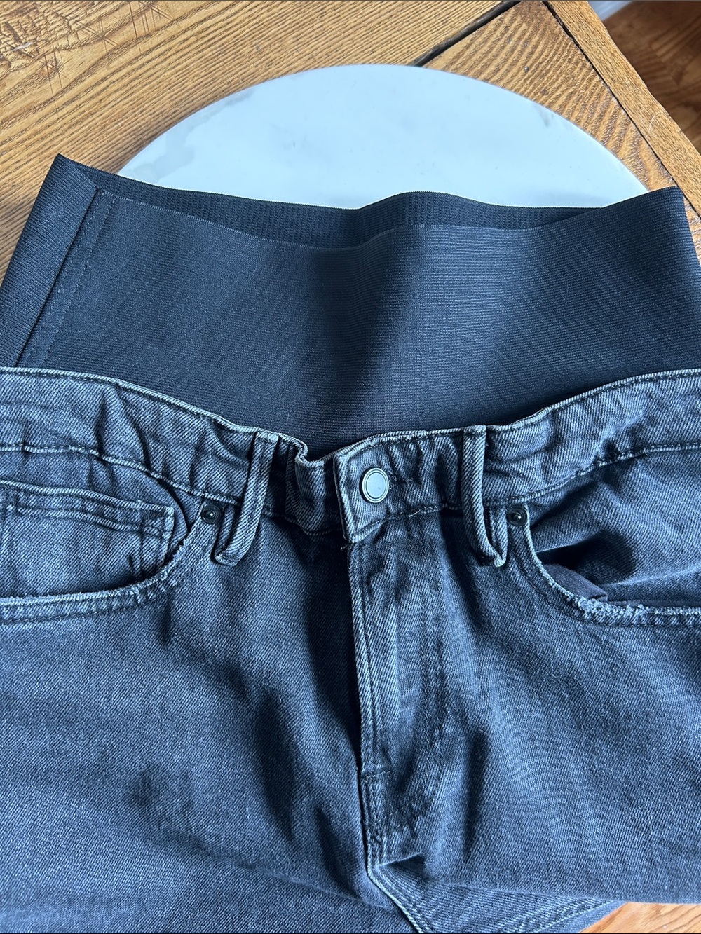 Good American Wide Leg Solution Jeans Black377 - Picture 8 of 15